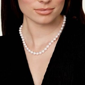 White Pearl Necklace- A +